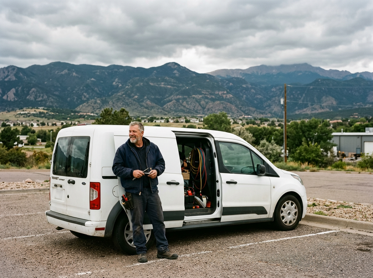 The Colorado Springs HVAC Pros team at work in Colorado Springs